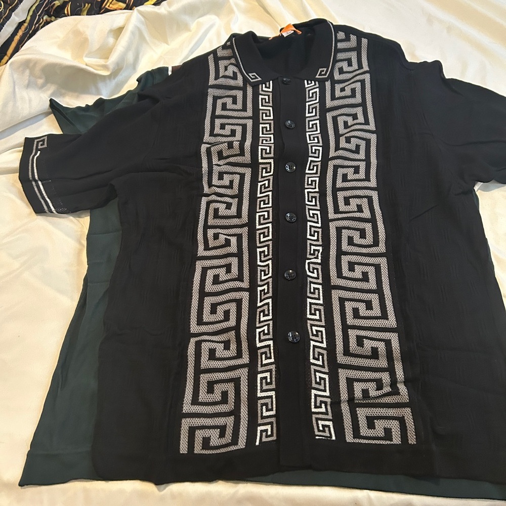 Several in multi color Retro/knit Geometric Pattern Shirt